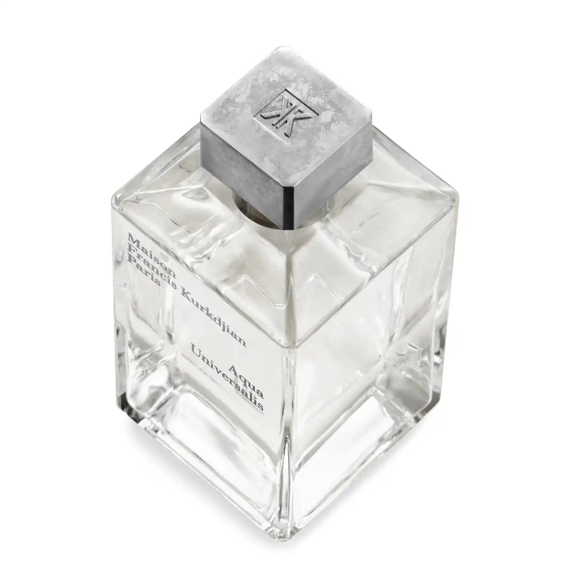 Maison Francis Kurkdjian Paris - Aqua Universalis klarer quadratischer Flakon mit matt silbernem Deckel und minimalistischer Gravur