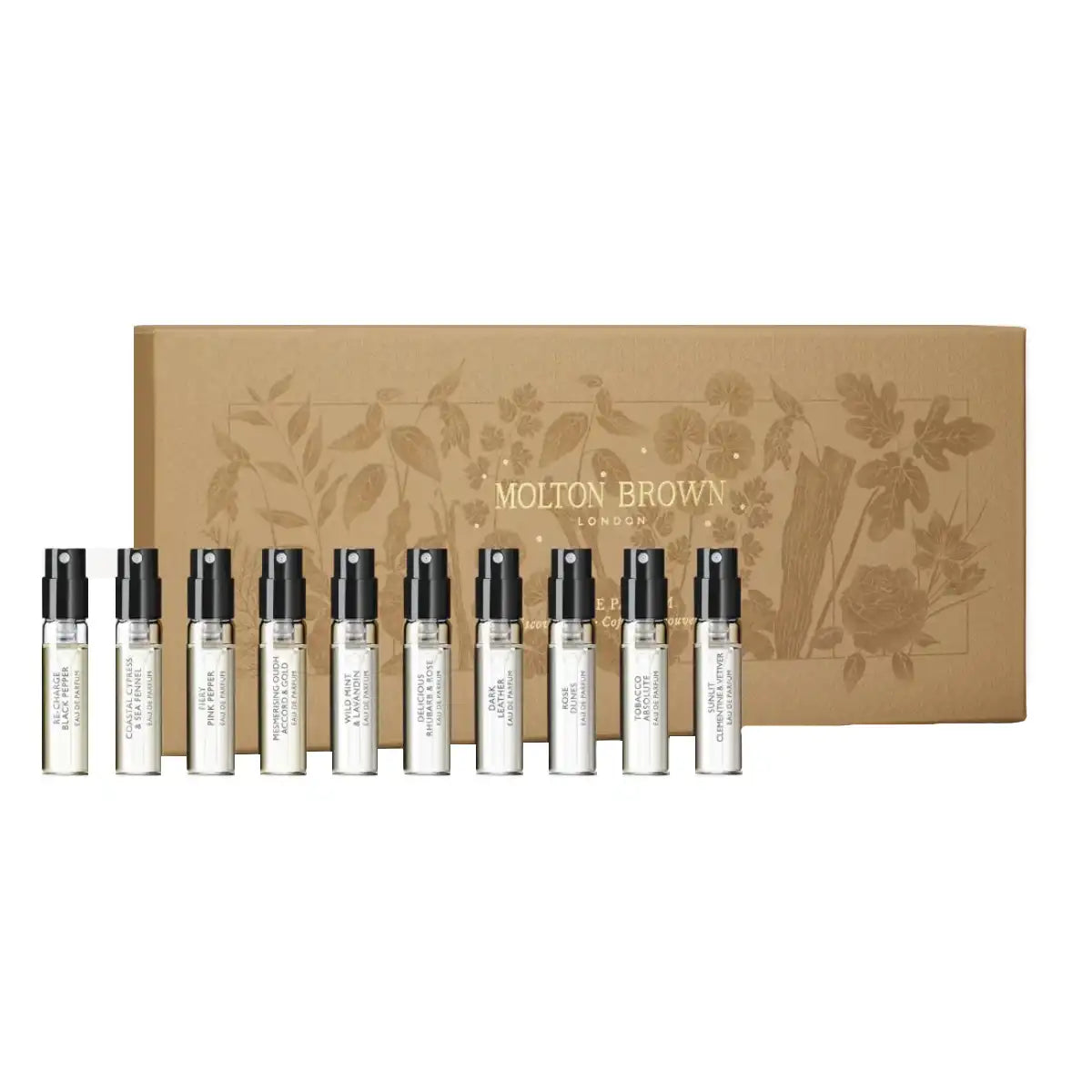 Molton Brown - Discovery Set mit zehn Duftproben in edler Box, perfekt zum Entdecken langanhaltender Parfums