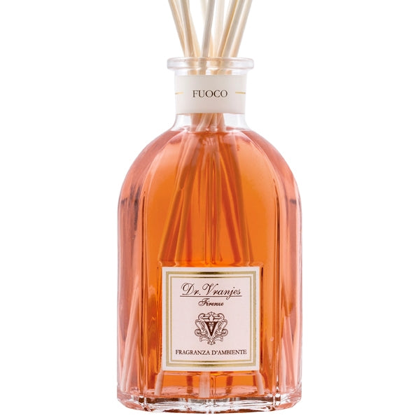 Dr. Vranjes Firenze - Fuoco - Diffusor mit intensiver Komposition aus edlen Hölzern und würzigem Duft in eleganter Glasflasche