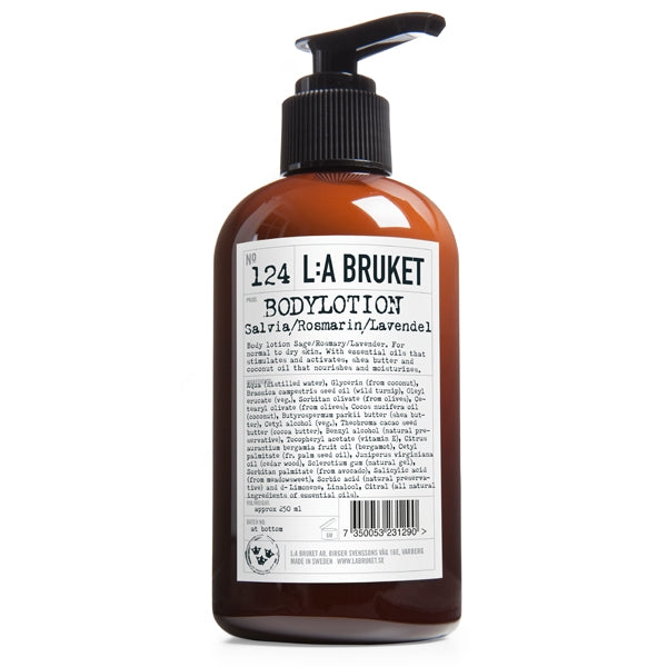 L:A Bruket - Body Lotion - No. 124 Sage / Rosemary / Lavender